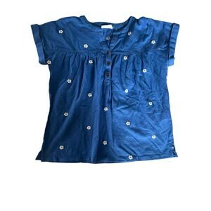 Fatface blue floral shirt size 10-11